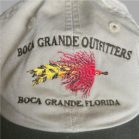 Vintage 00’s Boca Grande Outfitters Florida Fishing Outdoors Embroidered Hat. - Picture 2 of 5